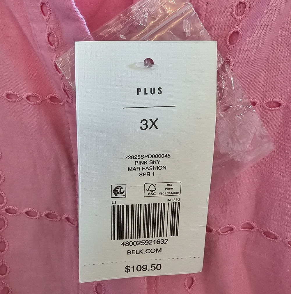 NWT Crown & Ivy Pink Midi Dress - Picture 2 of 8